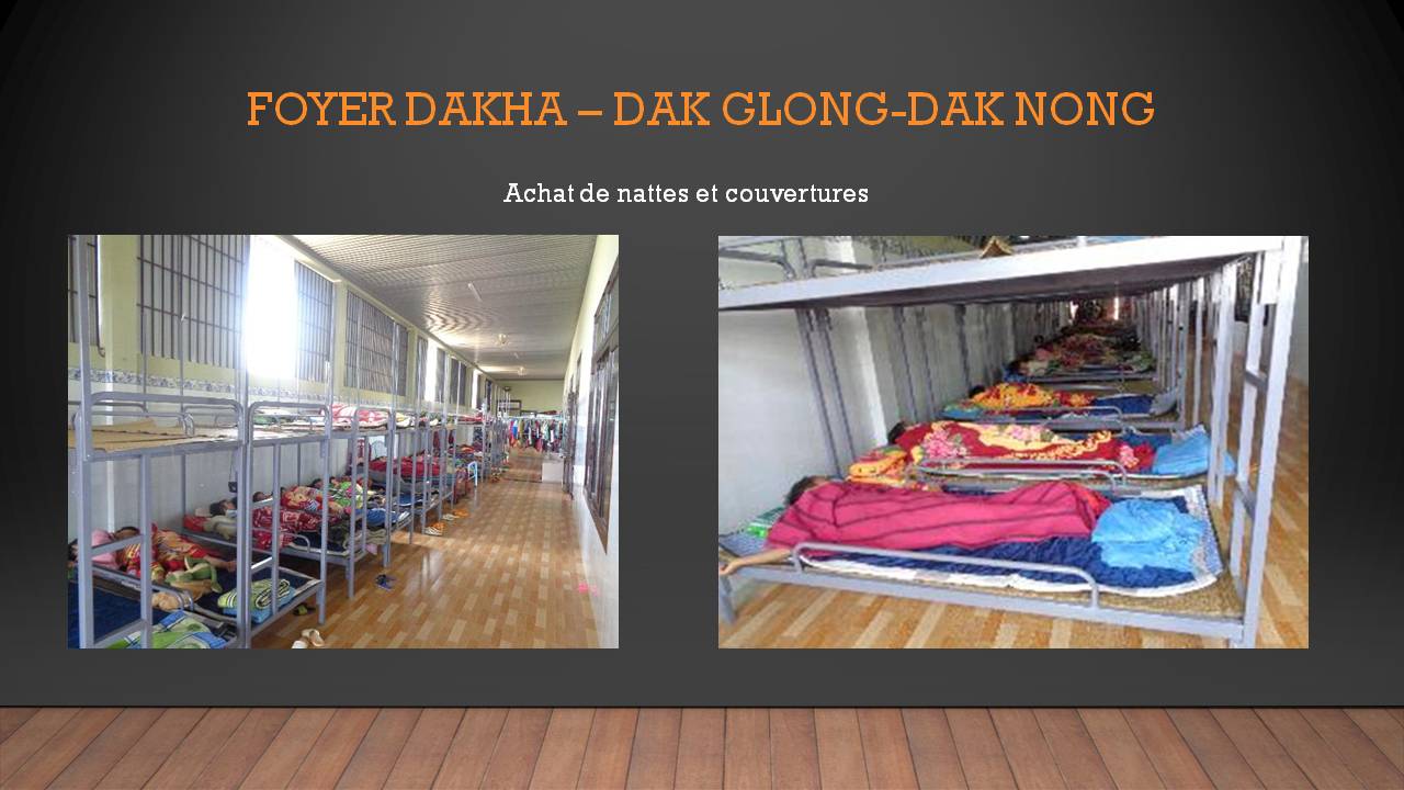 achat de nattes et couvertures pour DakHa Dak Glong-Dak Nong