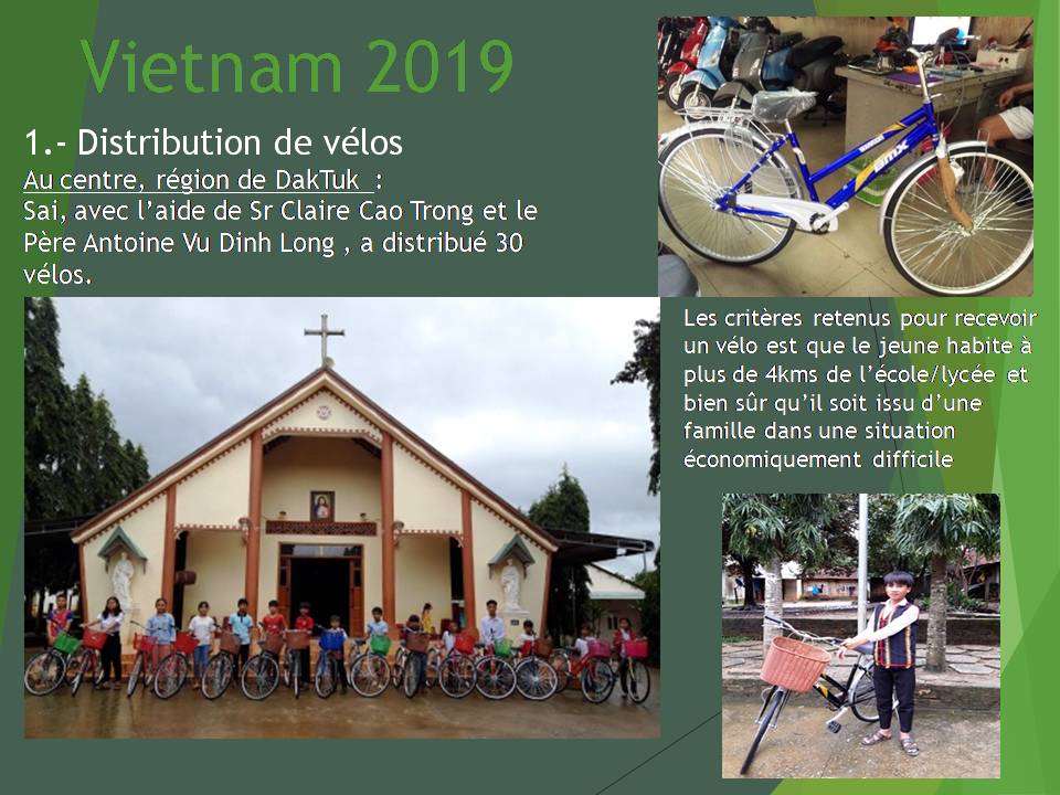 Distribution de 30 vélos