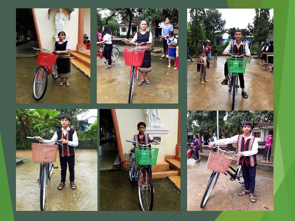 quelques uns des bénéficiaires EVE Enfant - Vélo - Ecole
