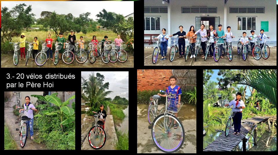 20 vélos distribués EVE Enfant - Vélo - Ecole