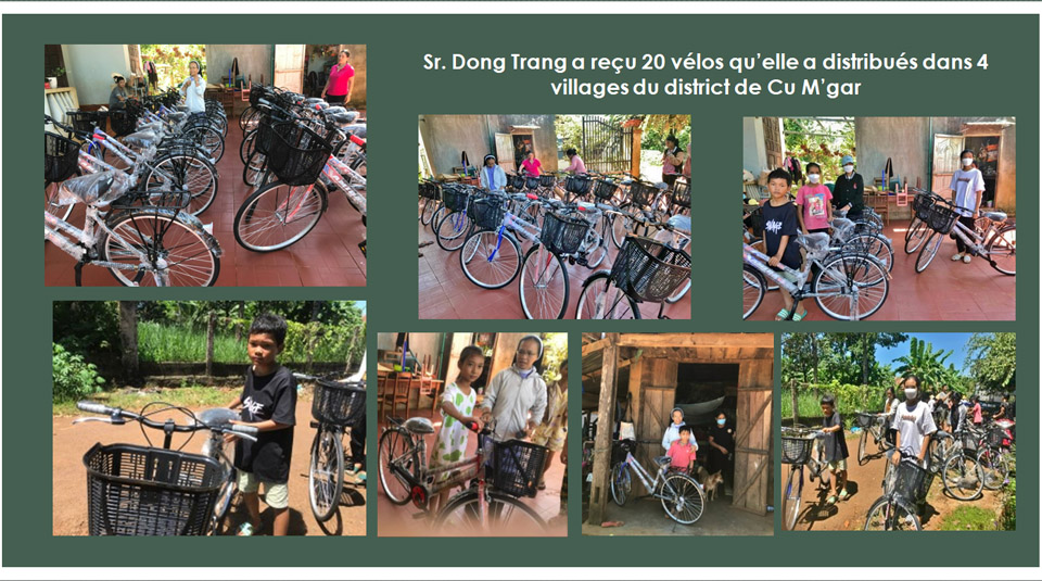 20 vélos pour les enfants du village de CUM’ GAR, DAL LAK